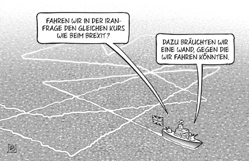 Brexit- und Iran-Kurs