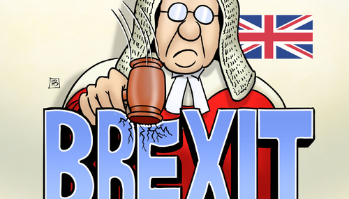 Cartoon: Brexit-Urteil (medium) by Harm Bengen tagged brexit,urteil,parlament,may,eu,europa,high,court,richter,harm,bengen,cartoon,karikatur,brexit,urteil,parlament,may,eu,europa,high,court,richter,harm,bengen,cartoon,karikatur