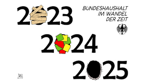 Cartoon: Bundeshaushaltslöcher (medium) by Harm Bengen tagged bundeshaushalt,loch,löcher,bretter,flicken,finanzen,schulden,2023,2024,2025,harm,bengen,cartoon,karikatur,bundeshaushalt,loch,löcher,bretter,flicken,finanzen,schulden,2023,2024,2025,harm,bengen,cartoon,karikatur