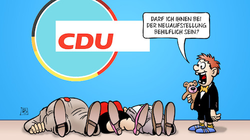 Cartoon: CDU-Neuaufstellung (medium) by Harm Bengen tagged neuaufstellung,cdu,wahlniederlage,unionskreis,laschet,kind,jugend,harm,bengen,cartoon,karikatur,neuaufstellung,cdu,wahlniederlage,unionskreis,laschet,kind,jugend,harm,bengen,cartoon,karikatur