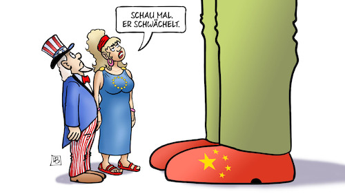 Cartoon: Chinas Wirtschaft schwächelt (medium) by Harm Bengen tagged china,usa,uncle,sam,eu,europa,wirtschaft,schwächelt,deflation,konjunktur,riese,harm,bengen,cartoon,karikatur,china,usa,uncle,sam,eu,europa,wirtschaft,schwächelt,deflation,konjunktur,riese,harm,bengen,cartoon,karikatur