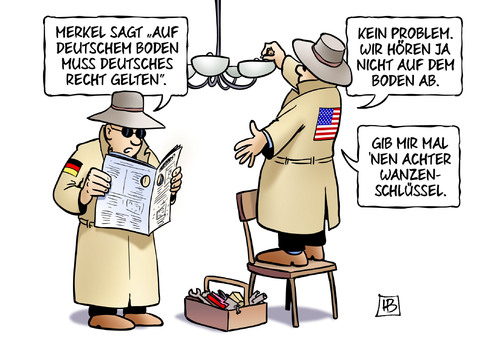 Cartoon: Deutscher Boden (medium) by Harm Bengen tagged deutscher,boden,merkel,email,abhoeren,telefon,wanze,wanzen,computer,prism,tempora,gchq,gb,grossbritannien,deutschland,england,europa,eu,fbi,nsda,nsa,bnd,usa,obama,geheimdienst,server,kommunikationsdaten,zugriff,datenschutz,edward,snowden,whistleblower,guardian,russland,harm,bengen,cartoon,karikatur,deutscher,boden,merkel,email,abhoeren,telefon,wanze,wanzen,computer,prism,tempora,gchq,gb,grossbritannien,deutschland,england,europa,eu,fbi,nsda,nsa,bnd,usa,obama,geheimdienst,server,kommunikationsdaten,zugriff,datenschutz,edward,snowden,whistleblower,guardian,russland,harm,bengen,cartoon,karikatur