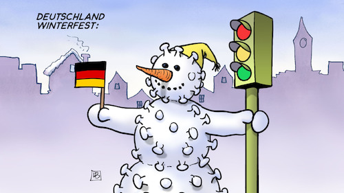 Cartoon: Deutschland winterfest (medium) by Harm Bengen tagged deutschland,winterfest,corona,ampel,scholz,schneemann,fahne,harm,bengen,cartoon,karikatur,deutschland,winterfest,corona,ampel,scholz,schneemann,fahne,harm,bengen,cartoon,karikatur