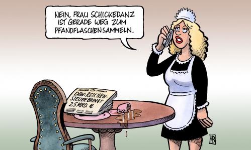 Cartoon: DIW und Reichensteuer (medium) by Harm Bengen tagged diw,reichensteuer,steuer,vermögenssteuer,millionäre,armut,jammern,schickedanz,quelle,insolvenz,pfand,flaschenpfand,diw,reichensteuer,steuer,vermögenssteuer,millionäre,armut,jammern,arm,reich,reichtum,schickedanz,quelle,insolvenz,pfand,flaschenpfand