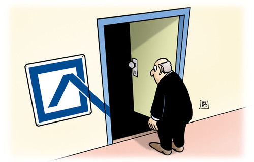 Cartoon: Dt. Bank-Absturz (medium) by Harm Bengen tagged deutsche,bank,absturz,staatsgarantien,börse,aktien,keller,harm,bengen,cartoon,karikatur,deutsche,bank,absturz,staatsgarantien,börse,aktien,keller,harm,bengen,cartoon,karikatur