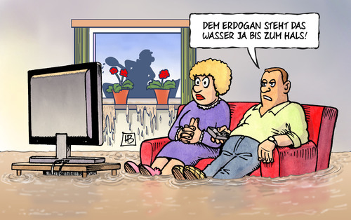 Erdogan und Hochwasser