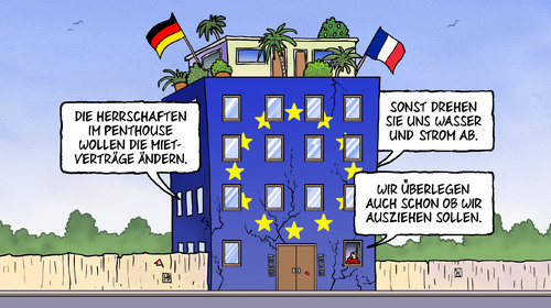 Cartoon: Europäisches Haus (medium) by Harm Bengen tagged haus,schirm,rettungsschirm,rating,ratingagentur,euro,eurogipfel,gipfel,eurokrise,euroschulden,euroschuldenkrise,europa,krise,merkel,sarkozy,treffen,ausziehen,penthouse,bevormundung,schirm,haus,rettungsschirm,rating,ratingagentur,euro,eurogipfel,gipfel,eurokrise,euroschulden,euroschuldenkrise