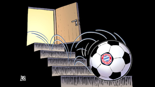 Cartoon: FCB-Kellertreppe (medium) by Harm Bengen tagged fcb,bayern,münchen,fussball,bundesliga,abstieg,kellertreppe,harm,bengen,cartoon,karikatur,fcb,bayern,münchen,fussball,bundesliga,abstieg,kellertreppe,harm,bengen,cartoon,karikatur