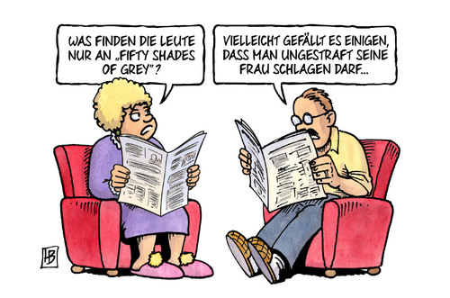 Cartoon: Fifty Shades of Grey (medium) by Harm Bengen tagged fifty,shades,grey,film,buch,hype,medien,sm,bdsm,frau,schlagen,harm,bengen,cartoon,karikatur,fifty,shades,grey,film,buch,hype,medien,sm,bdsm,frau,schlagen,harm,bengen,cartoon,karikatur