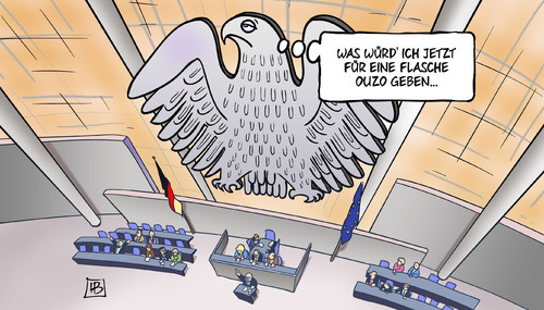 Cartoon: Flasche Ouzo (medium) by Harm Bengen tagged flasche,ouzo,union,cdu,csu,bundestag,fraktion,linke,regierung,kredit,hilfe,griechen,eurozone,ablehnen,ezb,iwf,troika,eu,euro,europa,griechenland,wahl,harm,bengen,cartoon,karikatur,flasche,ouzo,union,cdu,csu,bundestag,fraktion,linke,regierung,kredit,hilfe,griechen,eurozone,ablehnen,ezb,iwf,troika,eu,euro,europa,griechenland,wahl,harm,bengen,cartoon,karikatur