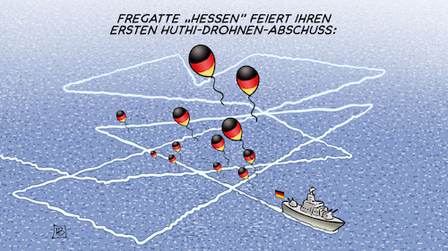 Fregatte Hessen feiert