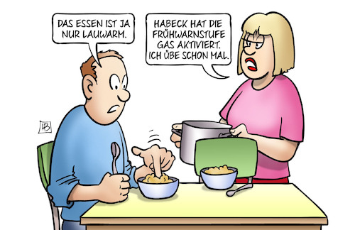 Cartoon: Frühwarnstufe Gas (medium) by Harm Bengen tagged essen,lauwarm,habeck,frühwarnstufe,gas,energie,russland,ukraine,krieg,harm,bengen,cartoon,karikatur,essen,lauwarm,habeck,frühwarnstufe,gas,energie,russland,ukraine,krieg,harm,bengen,cartoon,karikatur