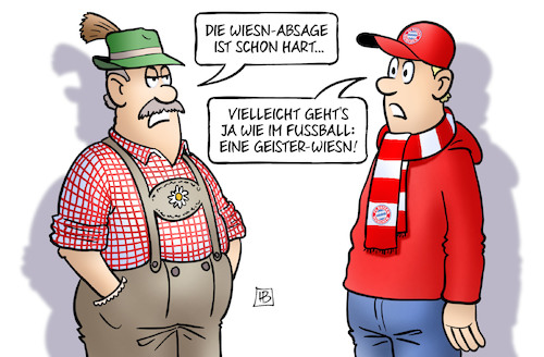 Cartoon: Geister-Wiesn (medium) by Harm Bengen tagged fussball,fcb,bayern,geister,geisterspiele,oktoberfest,wiesn,absage,corona,coronavirus,ansteckung,pandemie,epidemie,krankheit,schaden,harm,bengen,cartoon,karikatur,fussball,fcb,bayern,geister,geisterspiele,oktoberfest,wiesn,absage,corona,coronavirus,ansteckung,pandemie,epidemie,krankheit,schaden,harm,bengen,cartoon,karikatur