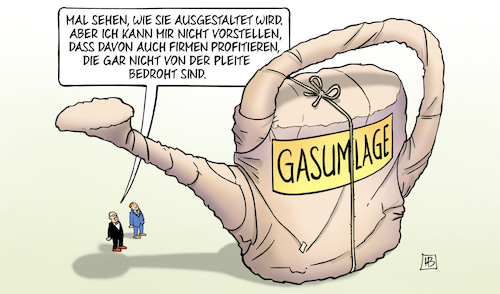 Cartoon: Giessumlage (medium) by Harm Bengen tagged gasumlage,giesskanne,giessumlage,energiekonzerne,pleite,harm,bengen,cartoon,karikatur,gasumlage,giesskanne,giessumlage,energiekonzerne,pleite,harm,bengen,cartoon,karikatur