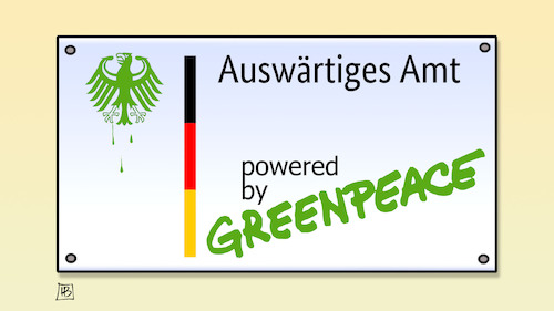 Cartoon: Greenpeace im AA (medium) by Harm Bengen tagged greenpeace,aussenministerium,baerbock,schild,klimaschutz,jennifer,morgan,harm,bengen,cartoon,karikatur,greenpeace,aussenministerium,baerbock,schild,klimaschutz,jennifer,morgan,harm,bengen,cartoon,karikatur