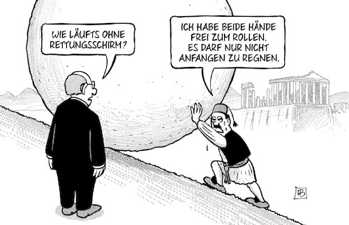 Griechenland ohne Schirm Griechenland ohne Schirm