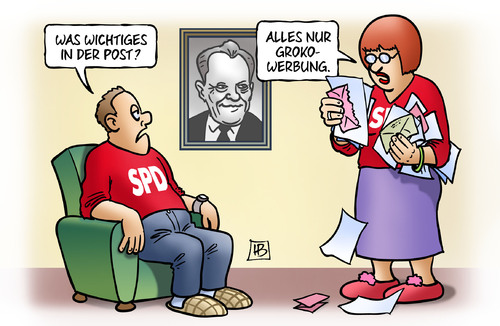 Cartoon: GroKo-Werbung (medium) by Harm Bengen tagged grokowerbung,groko,werbung,willy,brandt,sozialdemokraten,regionalkonferenzen,regionalkonferenz,koalitionsvertrag,mitgliederbefragung,rollenverteilung,ministerposten,abstimmen,schwarz,bundesregierung,rot,cdu,csu,spd,grosse,koalition,harm,bengen,cartoon,karikatur,grokowerbung,groko,werbung,willy,brandt,sozialdemokraten,regionalkonferenzen,regionalkonferenz,koalitionsvertrag,mitgliederbefragung,rollenverteilung,ministerposten,abstimmen,schwarz,bundesregierung,rot,cdu,csu,spd,grosse,koalition,harm,bengen,cartoon,karikatur