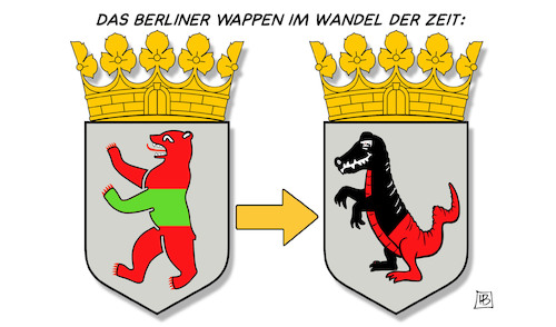 Cartoon: Groko Berlin (medium) by Harm Bengen tagged wappen,koalition,groko,bär,spd,cdu,wahl,senat,harm,bengen,cartoon,karikatur,wappen,koalition,groko,bär,spd,cdu,wahl,senat,harm,bengen,cartoon,karikatur