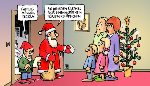 Cartoon: Gutschein (medium) by Harm Bengen tagged gutschein,hartz,reform,weihnachten,bescherung,kinder,paket,vermittlungsausschuß,bundestag,bundesrat,leyen,sozialhilfe,arbeitslosengeld,bildungspaket,gutschein,hartz,reform,weihnachten,bescherung,kinder,paket,vermittlungsausschuß,bundestag,bundesrat,sozialhilfe,leyen,arbeitslosengeld,bildungspaket,arbeitslosigkeit,arbeit,job