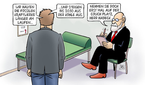 Cartoon: Habeck schizophren (medium) by Harm Bengen tagged schizophren,grüne,fossile,kraftwerke,kohleausstieg,psychiater,psycholge,couch,habeck,harm,bengen,cartoon,karikatur,schizophren,grüne,fossile,kraftwerke,kohleausstieg,psychiater,psycholge,couch,habeck,harm,bengen,cartoon,karikatur