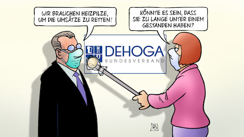 Cartoon: Heizpilze (medium) by Harm Bengen tagged heizpilze,dehoga,gastronomie,corona,umsatzeinbussen,interview,harm,bengen,cartoon,karikatur,heizpilze,dehoga,gastronomie,corona,umsatzeinbussen,interview,harm,bengen,cartoon,karikatur