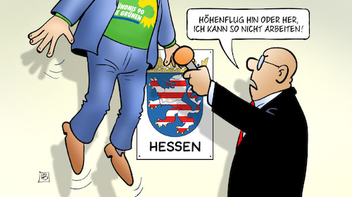 Cartoon: Hessen-Höhenflug (medium) by Harm Bengen tagged hessen,höhenflug,landtagswahlen,umfragen,grüne,reporter,interview,fliegen,schweben,harm,bengen,cartoon,karikatur,hessen,höhenflug,landtagswahlen,umfragen,grüne,reporter,interview,fliegen,schweben,harm,bengen,cartoon,karikatur