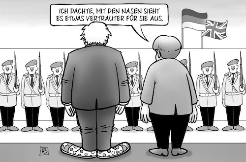 Johnson bei Merkel