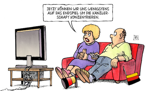 Cartoon: Kanzlerschaftsendspiel (medium) by Harm Bengen tagged kanzlerschaftsendspiel,asylfrage,unionsstreit,spd,cdu,csu,asylpolitik,merkel,seehofer,fussballweltmeisterschaft,deutschland,wm,weltmeister,ausscheiden,vorrundenaus,tv,harm,bengen,cartoon,karikatur,kanzlerschaftsendspiel,asylfrage,unionsstreit,spd,cdu,csu,asylpolitik,merkel,seehofer,fussballweltmeisterschaft,deutschland,wm,weltmeister,ausscheiden,vorrundenaus,tv,harm,bengen,cartoon,karikatur