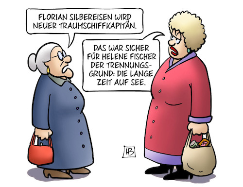 Cartoon: Kapitän Silbereisen (medium) by Harm Bengen tagged florian,silbereisen,neuer,traumschiffkapitän,tv,zdf,helene,fischer,trennungsgrund,see,susemil,harm,bengen,cartoon,karikatur,florian,silbereisen,neuer,traumschiffkapitän,tv,zdf,helene,fischer,trennungsgrund,see,susemil,harm,bengen,cartoon,karikatur