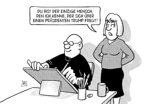 Karikaturisten für Trump