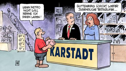 Cartoon: Karstadt (medium) by Harm Bengen tagged karstadt,arcandor,metro,galeria,kaufhof,verkaufen,übernahme,kredit,schulden,guttenberg,wirtschaftsminister,testkäufer,jugendliche,quelle,schickedanz,wirtschaft,kaufhaus,sparschwein,karstadt,arcandor,metro,kaufhof,verkaufen,übernahme,kredit,schulden,guttenberg,wirtschaftsminister,testkäufer,jugendliche,quelle,wirtschaft,kaufhaus,sparschwein,pleite,insolvenz,jugend,konsum,kaufen,handel,verkauf,geschäft