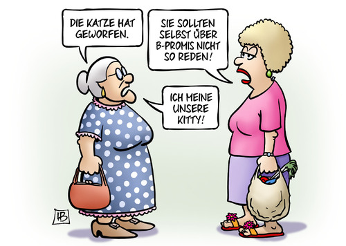 Cartoon: Katze hat geworfen (medium) by Harm Bengen tagged katze,geworfen,junge,kinder,promis,katzenberger,nachrede,kitty,susemil,harm,bengen,cartoon,karikatur,katze,geworfen,junge,kinder,promis,katzenberger,nachrede,kitty,susemil,harm,bengen,cartoon,karikatur