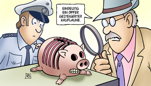 Cartoon: Kauflaunenopfer (medium) by Harm Bengen tagged gfk,konsumklima,kauflaune,ezb,zinssenkung,sparen,sparschwein,skelett,tod,tot,polizei,harm,bengen,cartoon,karikatur,gfk,konsumklima,kauflaune,ezb,zinssenkung,sparen,sparschwein,skelett,tod,tot,polizei,harm,bengen,cartoon,karikatur