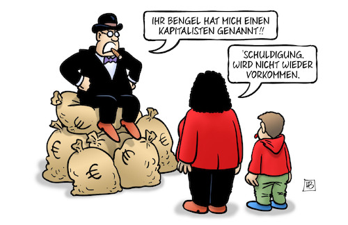 Cartoon: Kevin und Kapitalismus (medium) by Harm Bengen tagged bengel,kapitalismus,kapitalisten,geldsaecke,geldsack,nahles,kevin,kühnert,spd,sozialismus,jungsozialisten,harm,bengen,cartoon,karikatur,bengel,kapitalismus,kapitalisten,geldsaecke,geldsack,nahles,kevin,kühnert,spd,sozialismus,jungsozialisten,harm,bengen,cartoon,karikatur