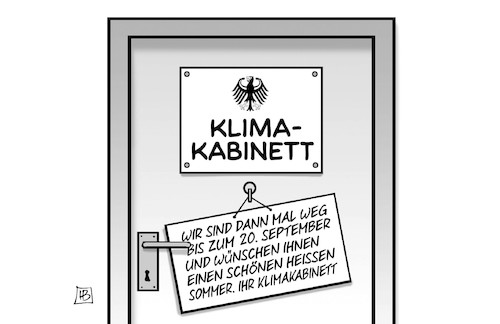 Klimakabinett vertagt