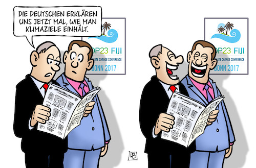 Cartoon: Klimakonferenz Bonn (medium) by Harm Bengen tagged klimakonferenz,bonn,deutschen,deutschland,klimawandel,un,klimaziele,lachen,harm,bengen,cartoon,karikatur,klimakonferenz,bonn,deutschen,deutschland,klimawandel,un,klimaziele,lachen,harm,bengen,cartoon,karikatur