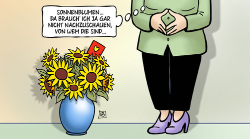 Cartoon: Kretschmann fuer Merkel (medium) by Harm Bengen tagged sonnenblumen,merkel,kanzlerkandidatur,kanzlerin,kretschmann,gruene,harm,bengen,cartoon,karikatur,sonnenblumen,merkel,kanzlerkandidatur,kanzlerin,kretschmann,gruene,harm,bengen,cartoon,karikatur