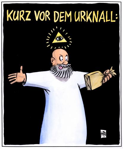 Cartoon: kurz vor dem urknall (medium) by Harm Bengen tagged urknall,big,bang,gott,god,urknall,big,bang,gott,kreation,entstehung,erdgeschichte,universum,welt,infantil,kindlich,streich,bibel,religion,theorie,anfang,zeit,glaube,wissenschaft,albert einstein,einstein,relativitätstheorie,ausdehnung,rotverschiebung,sternengeburt,astrophysik,kernphysik,nobelpreis,stephen hawking,schwarzes loch,lichtgewschindigkeit,lichtjahre,schöpfung,schöpfungsgeschichte,kreationismus,intelligent design,darwin,darwinismus,forschungsglaube,forschung,transzendental,metaphysik,albert,stephen,hawking,schwarzes,loch,intelligent,design