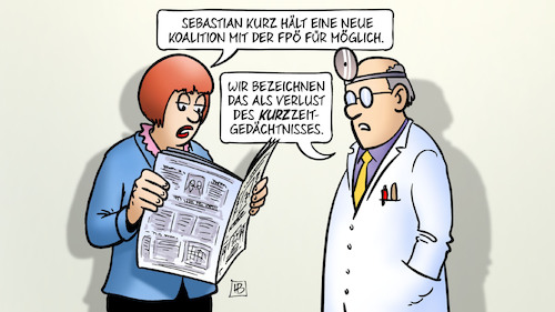 Cartoon: Kurzzeitgedächtnis (medium) by Harm Bengen tagged sebastian,kurz,koalition,fpoe,verlust,kurzzeitgedächtnis,österreich,wahlen,harm,bengen,cartoon,karikatur,sebastian,kurz,koalition,fpoe,verlust,kurzzeitgedächtnis,österreich,wahlen,harm,bengen,cartoon,karikatur