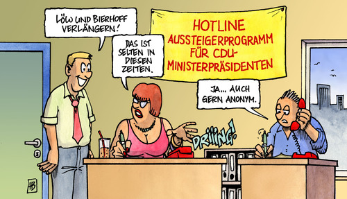 Cartoon: Löw-Verlängerung (medium) by Harm Bengen tagged löw,bundestrainer,bierhoff,köpke,flick,dfb,zwanziger,verlängerung,cdu,erosion,aussteiger,aussteigerprogramm,ministerpräsidenten,rücktritt,anonym,telefon,hotline,joachim löw,jogi,bundestrainer,bierhoff,köpke,flick,dfb,zwanziger,verlängerung,cdu,erosion,aussteiger,aussteigerprogramm,rücktritt,anonym,telefon,hotline,fußball,joachim,löw