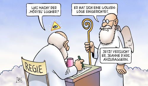 Cartoon: Lugner tot (medium) by Harm Bengen tagged mörtel,lugner,tot,österreich,opernball,bauunternehmer,wolkenloge,jeanne,darc,anbaggern,gott,petrus,himmel,harm,bengen,cartoon,karikatur,mörtel,lugner,tot,österreich,opernball,bauunternehmer,wolkenloge,jeanne,darc,anbaggern,gott,petrus,himmel,harm,bengen,cartoon,karikatur