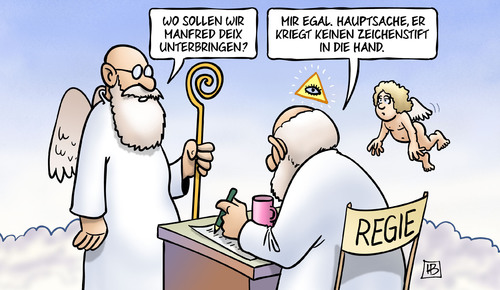 Cartoon: Manfred Deix (medium) by Harm Bengen tagged zeichenstift,manfred,deix,zeichner,satire,kritik,himmel,tot,tod,gott,petrus,engel,harm,bengen,cartoon,karikatur,zeichenstift,manfred,deix,zeichner,satire,kritik,himmel,tot,tod,gott,petrus,engel,harm,bengen,cartoon,karikatur