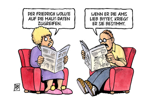 Cartoon: Maut-Daten (medium) by Harm Bengen tagged maut,lkw,daten,innenminister,friedrich,nsa,überwachung,merkel,mobiltelefon,handy,spionage,geheimdienst,regierung,freunde,harm,bengen,cartoon,karikatur,maut,lkw,daten,innenminister,friedrich,nsa,überwachung,merkel,mobiltelefon,handy,spionage,geheimdienst,regierung,freunde,harm,bengen,cartoon,karikatur