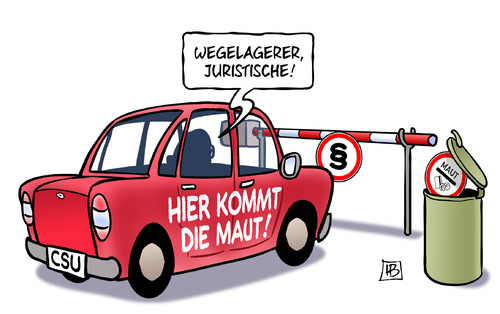 Cartoon: Maut-Schranke (medium) by Harm Bengen tagged schranke,paragraph,paragraf,wegelagerer,juristische,juristen,maut,pkw,csu,dobrindt,eu,europa,gesetz,auslaender,steuer,kfz,harm,bengen,cartoon,karikatur,schranke,paragraph,paragraf,wegelagerer,juristische,juristen,maut,pkw,csu,dobrindt,eu,europa,gesetz,auslaender,steuer,kfz,harm,bengen,cartoon,karikatur