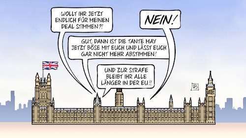 Cartoon: May böse (medium) by Harm Bengen tagged brexit,deal,abstimmung,nein,tante,may,böse,strafe,großbritannien,westminister,parlament,europa,uk,gb,harm,bengen,cartoon,karikatur,brexit,deal,abstimmung,nein,tante,may,böse,strafe,großbritannien,westminister,parlament,europa,uk,gb,harm,bengen,cartoon,karikatur