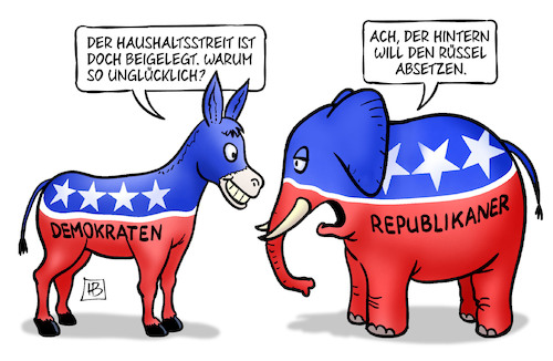 Cartoon: McCarthy (medium) by Harm Bengen tagged usa,demokraten,republikaner,kongress,senat,elefant,esel,haushaltsstreit,hintern,rüssel,mccarthy,streit,harm,bengen,cartoon,karikatur,usa,demokraten,republikaner,kongress,senat,elefant,esel,haushaltsstreit,hintern,rüssel,mccarthy,streit,harm,bengen,cartoon,karikatur