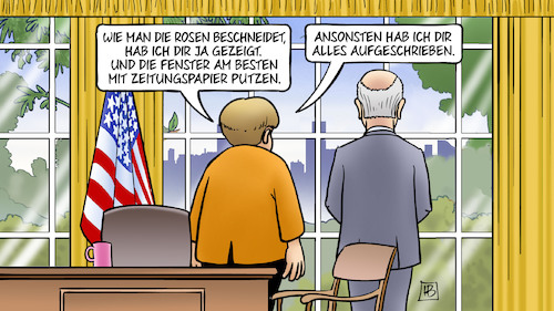 Merkels US-Abschied