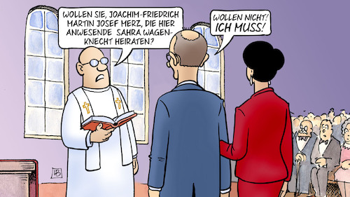 Cartoon: Merz-Wagenknecht-Hochzeit (medium) by Harm Bengen tagged merz,wagenknecht,heiraten,hochzeit,bsw,cdu,regierungsbildung,landtagswahlen,sachsen,thueringen,harm,bengen,cartoon,karikatur,merz,wagenknecht,heiraten,hochzeit,bsw,cdu,regierungsbildung,landtagswahlen,sachsen,thueringen,harm,bengen,cartoon,karikatur