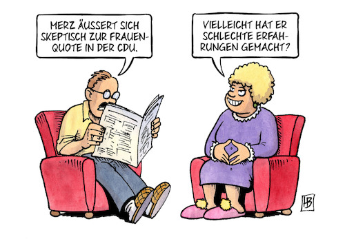 Cartoon: Merz und Frauen (medium) by Harm Bengen tagged merz,kanzlerkandidat,skeptisch,frauenquote,cdu,raute,merkle,schlechte,erfahrungen,harm,bengen,cartoon,karikatur,merz,kanzlerkandidat,skeptisch,frauenquote,cdu,raute,merkle,schlechte,erfahrungen,harm,bengen,cartoon,karikatur