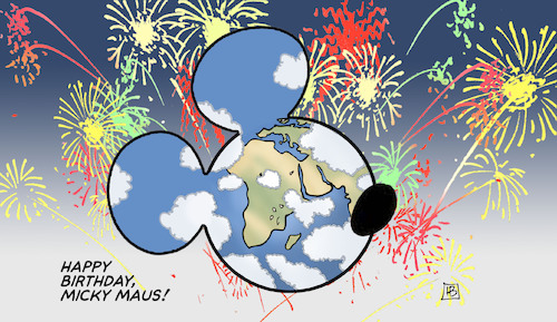 Cartoon: Micky Maus 90 (medium) by Harm Bengen tagged happy,birthday,micky,maus,comic,walt,disney,geburtstag,harm,bengen,cartoon,karikatur,happy,birthday,micky,maus,comic,walt,disney,geburtstag,harm,bengen,cartoon,karikatur